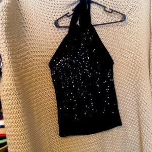Sequined halter top by Fluerish in a large